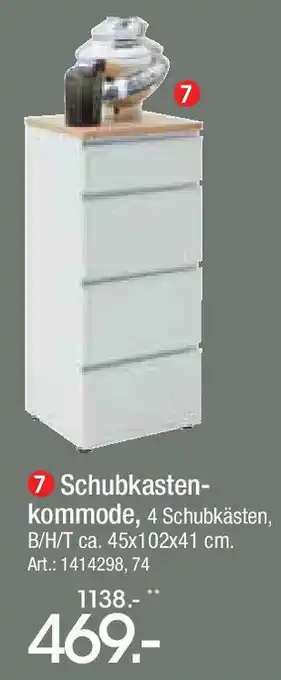 Zurbrüggen Dieter Knoll Schubkasten- kommode Angebot