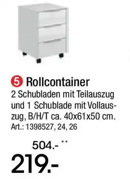 Zurbrüggen Rollcontaine5 Rollcontainer Angebot