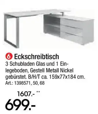 Zurbrüggen Dieter Knoll Eckschreibtisch Angebot