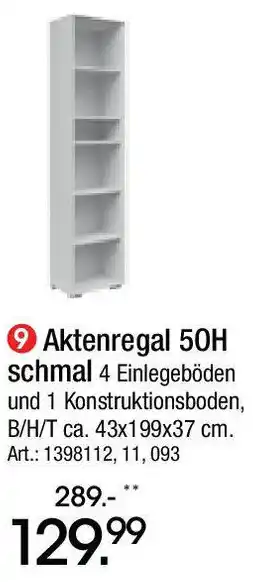 Zurbrüggen Aktenregal 50H Angebot