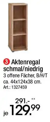 Zurbrüggen LINEA NATURA Aktenregal schmal/niedrig Angebot