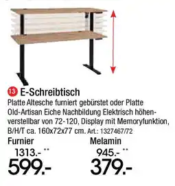 Zurbrüggen E-Schreibtisch Angebot