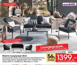 Zurbrüggen ambia. Moderne Loungegruppe CELIA Angebot