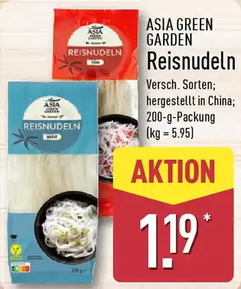 Aldi Nord ASIA GREEN GARDEN Reisnudeln Angebot