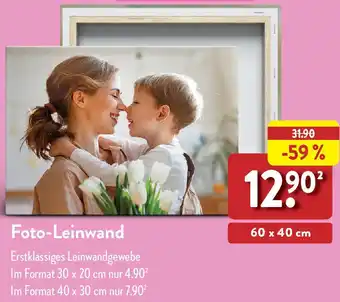 Aldi Nord Foto-Leinwand Angebot