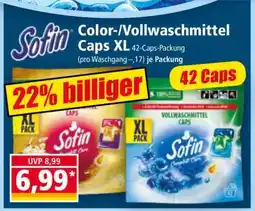Norma Sofin Color-/Vollwaschmittel Caps XL Angebot