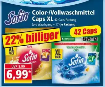 Norma Sofin Color-/Vollwaschmittel Caps XL Angebot