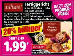 Norma Fertiggericht Angebot