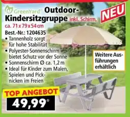 Norma Outdoor-Kindersitzgruppe inkl. Schirm, ca. 71 x 79 x 54 cm Angebot