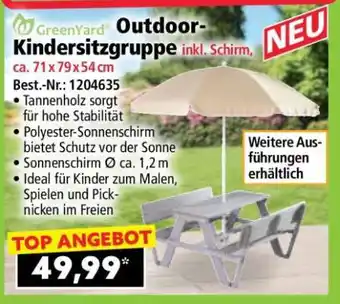 Norma Outdoor-Kindersitzgruppe inkl. Schirm, ca. 71 x 79 x 54 cm Angebot
