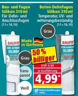 Norma Bau- und Fugen- silikon 310 ml Angebot