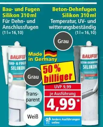 Norma Bau- und Fugen- silikon 310 ml Angebot