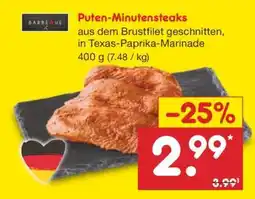 Netto Marken-Discount Puten-Minutensteaks Angebot