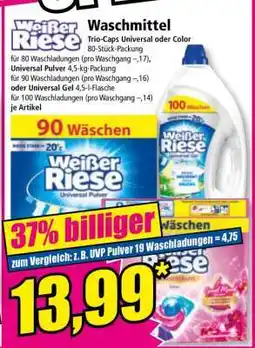 Norma Weißer Riese Waschmittel Angebot