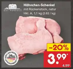 Netto Marken-Discount Hähnchen- schenkel Angebot
