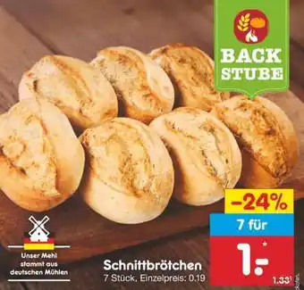 Netto Marken-Discount Schnittbrötchen Angebot