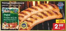 Netto Marken-Discount Thüringer Rostbratwurst Angebot