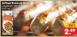 Netto Marken-Discount Geflügel Bratwurst Minis Angebot