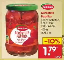 Netto Marken-Discount Geröstete Paprika Angebot