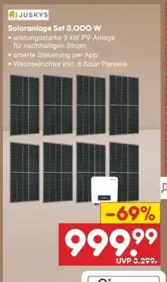 Netto Marken-Discount Solaranlage Set 3.000 W Angebot