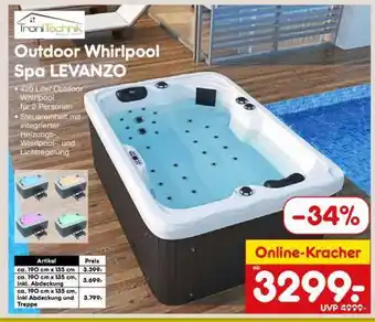 Netto Marken-Discount Outdoor Whirlpool Spa LEVANZO Angebot