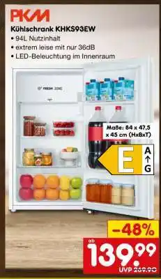 Netto Marken-Discount Kühlschrank KHKS93EW Angebot