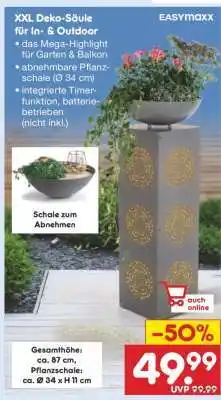 Netto Marken-Discount XXL Deko-Säule für in- & outdoor Angebot