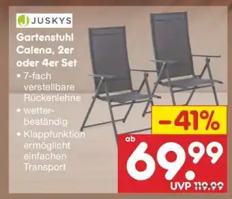 Netto Marken-Discount Gartenstuhl Calena, 2er oder 4er Set Angebot