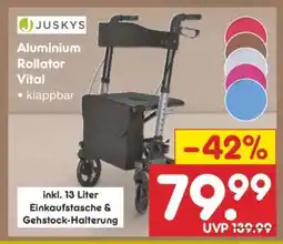 Netto Marken-Discount Aluminium Rollator Vital Angebot