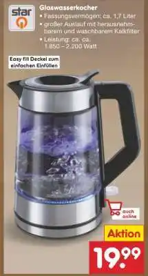 Netto Marken-Discount Glaswasserkocher Angebot