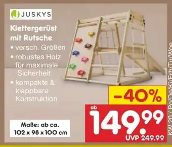 Netto Marken-Discount Klettergerüst mit Rutsche Angebot