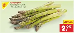 Netto Marken-Discount Spargel grün Angebot