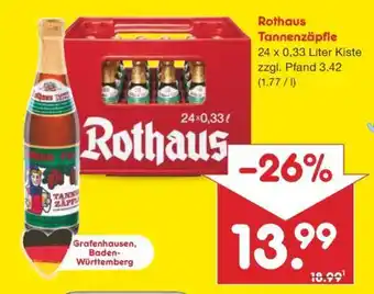 Netto Marken-Discount Rothaus Tannenzäpfle Angebot