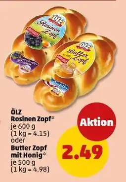 PENNY Ölz Rosinen Zopf Angebot