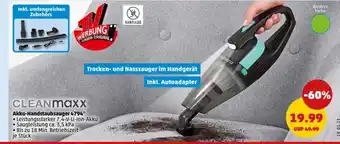 PENNY CLEANmaxx Akku-Handstaubsauger 4796 Angebot