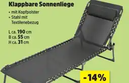 Thomas Philipps Klappbare Sonnenliege Angebot