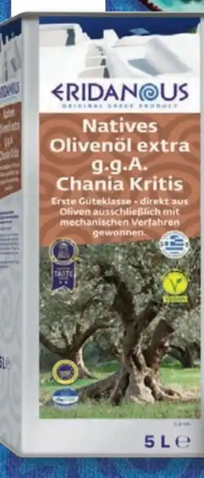Lidl Eridanous Natives Olivenöl Extra Chania Kritis Angebot