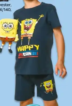 NETTO Nickelodeon Sponge Bob Kurzer Kinder Pyjama Angebot