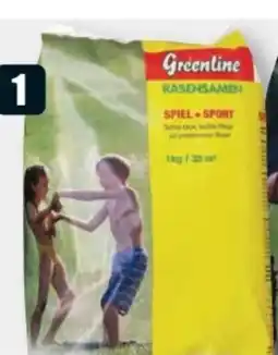 B1 Discount Baumarkt Greenline Rasensamen Spiel + Sport Angebot