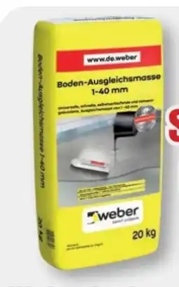 B1 Discount Baumarkt Saint-Gobain Weber Bodenausgleichsmasse Angebot