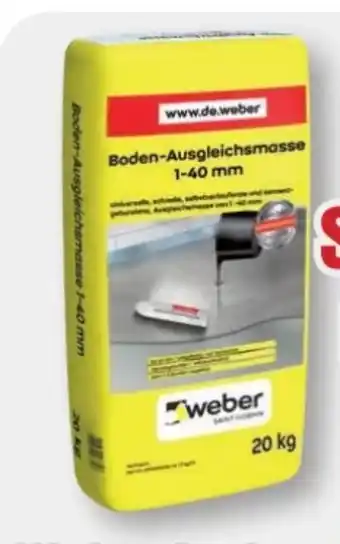 B1 Discount Baumarkt Saint-Gobain Weber Bodenausgleichsmasse Angebot