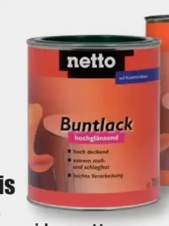 B1 Discount Baumarkt Netto Buntlack Angebot