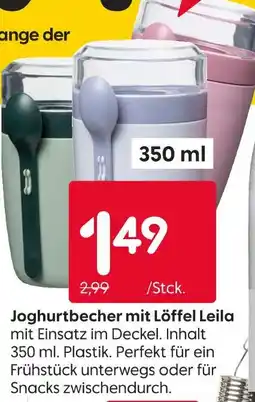 Rusta Joghurtbecher mit löffel leila Angebot