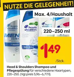 Rusta Head & shoulders shampoo und pflegespülung Angebot