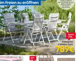 Rusta 6 stühle+ tisch Angebot