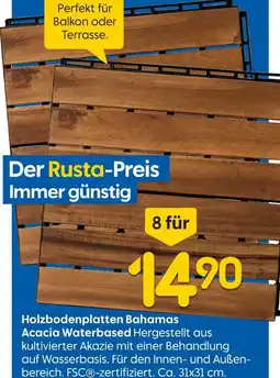 Rusta Rusta holzbodenplatten bahamas acacia waterbased Angebot