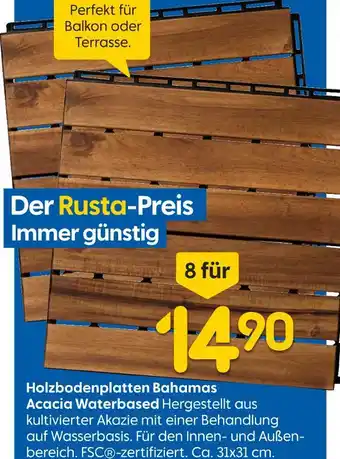 Rusta Rusta holzbodenplatten bahamas acacia waterbased Angebot
