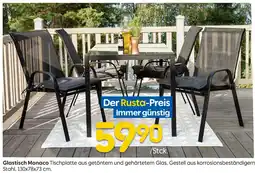 Rusta Glastisch monaco Angebot
