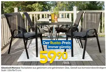 Rusta Glastisch monaco Angebot