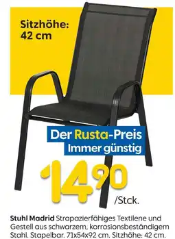 Rusta Stuhl madrid Angebot
